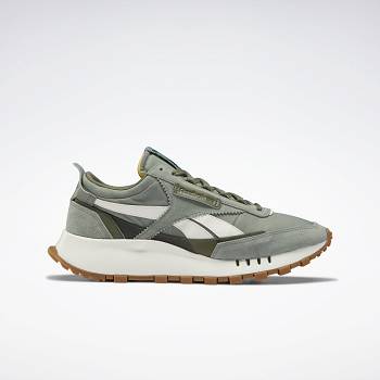 Reebok Classic Kožené Legacy Olivovo Zelene - Panske Tenisky